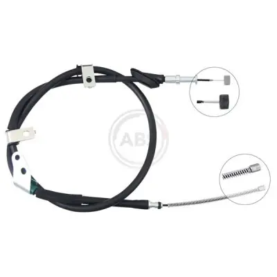 Cable de accionamiento, freno de estacionamiento A.B.S. K17581 Hecho A Mano